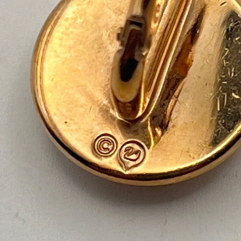 Swarovski Rose Gold-Tone Crystal Pave Leverback Earrings Half Dome 1" Glam Bling - Picture 2 of 9